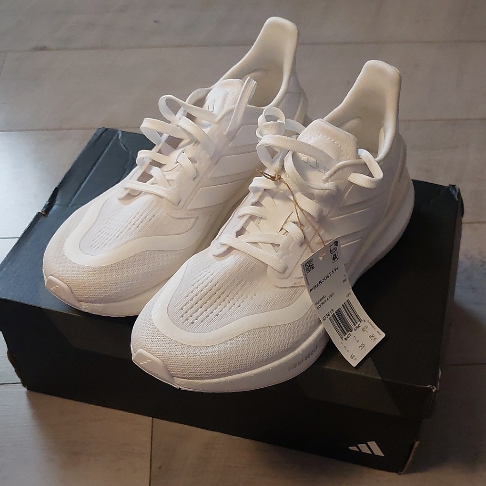 Adidas All-White Pureboost Size 8.5 NWT